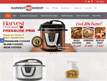 Tablet Screenshot of harvestdirect.com